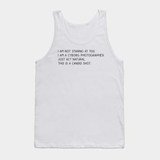 Cyborg Photographer Tank Top